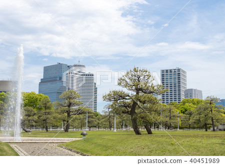 Guest House Akasaka Rikyu的前院和前赤坂大廈（東京都港區） 40451989