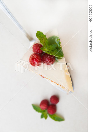Cake with fruits and berries in jelly on white Cake with fruits and berries in jelly on white 40452003