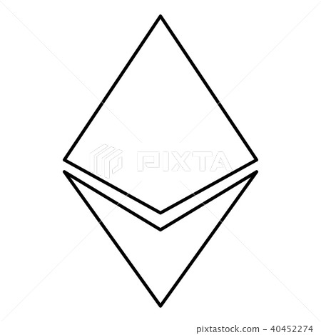 Etherium icon black color Etherium icon black color 40452274