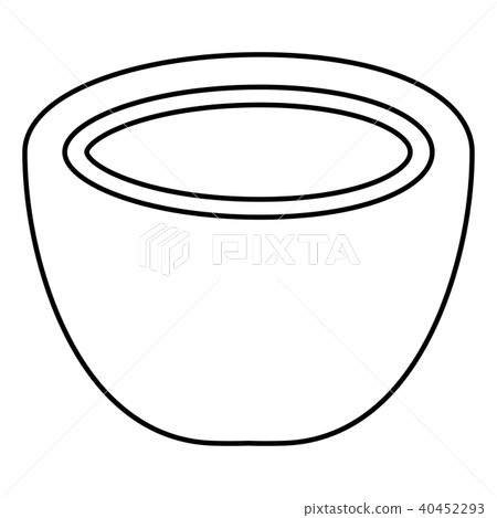 Coconut icon black color Coconut icon black color 40452293