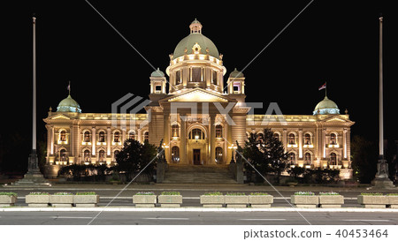 Serbian Parliament Night Serbian Parliament Night 40453464