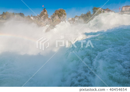 View of the Rhine falls in Switzerland 40454654