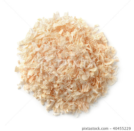 Pile of wood sawdust 40455229