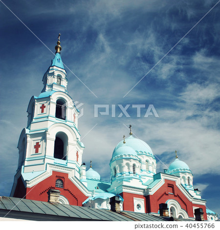 Cathedral of the Valaam monastery on the Valaam. Cathedral of the Valaam monastery on the Valaam. 40455766