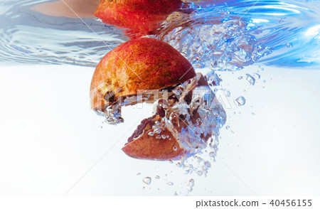 Garnet in the water on a white background 40456155
