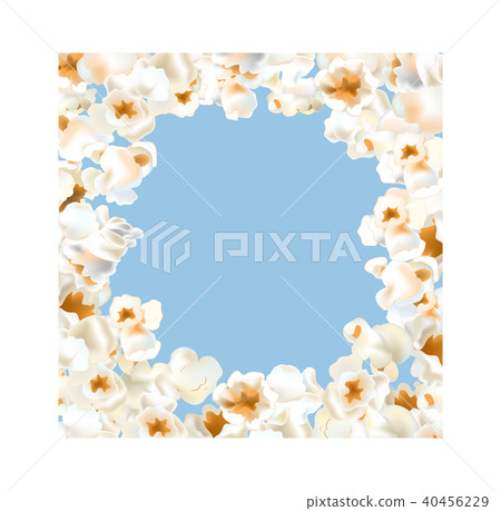 Frame made of popcorn  40456229