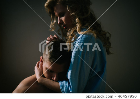 Young loving couple at a date Young loving couple at a date 40457950