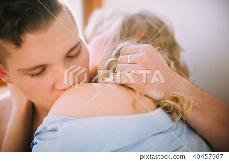 Young loving couple at a date Young loving couple at a date 40457967