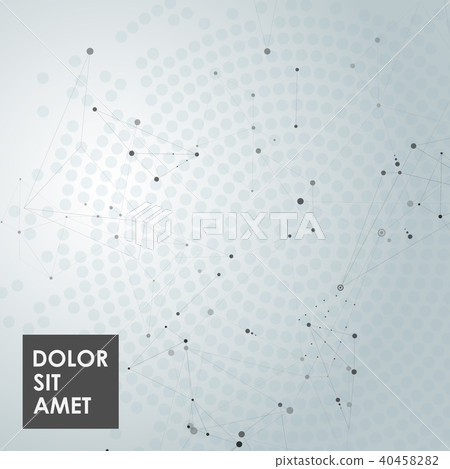 Abstract polygonal background with connecting dots, lines and place for text Abstract polygonal background with connecting dots, lines and place for text 40458282