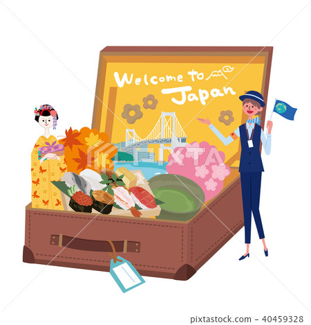 入境日本旅行圖像例證 40459328