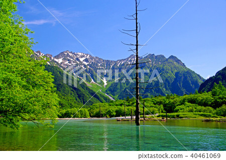Hotaka mountain range from Kamikochi-Taisho pond Hotaka mountain range from Kamikochi-Taisho pond 40461069