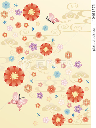 Sum Background-Flowers and Butterflies (1) 40461773