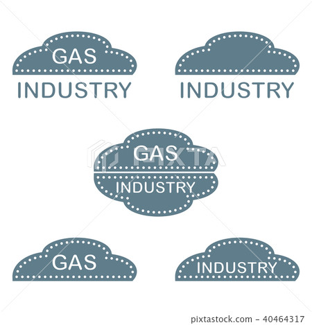 Label, stickers, logos of the gas industry 40464317