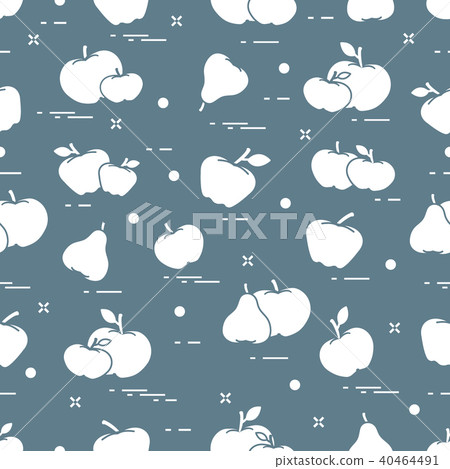 Apples and pears juicy fruit Seamless pattern. Apples and pears juicy fruit Seamless pattern. 40464491