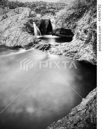 Waterfalls on River Brittle with swimmable pools Waterfalls on River Brittle with swimmable pools 40464792