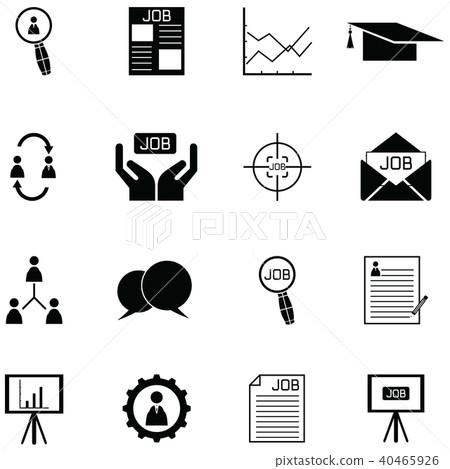 job icon set 40465926