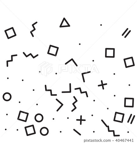 Memphis Seamless Pattern 40467441