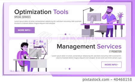 Horizontal Banners Website Design Vector.  40468158