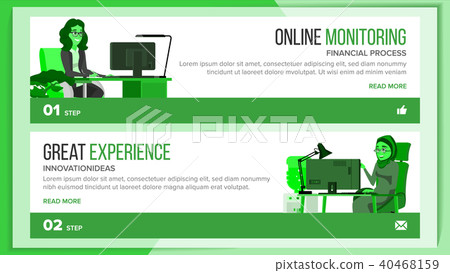 Horizontal Banners Website Design Vector.  40468159