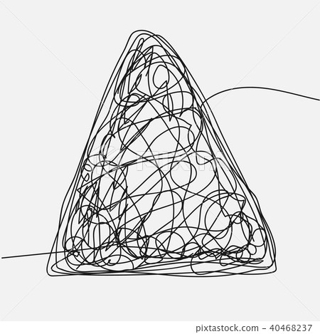 Tangle Scrawl Sketch Vector. Tangle Scrawl Sketch Vector. 40468237