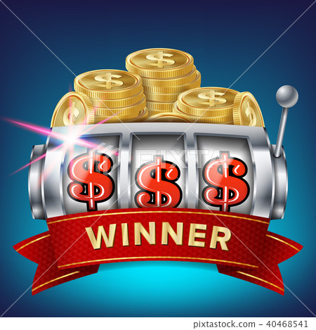 Slot Machine Banner Vector. Slot Machine Banner Vector. 40468541