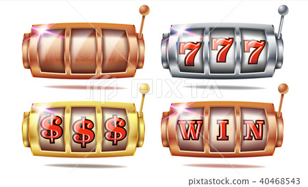 Slot Machine Set Vector Slot Machine Set Vector 40468543