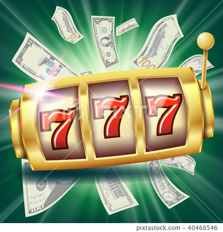 Casino Slot Machine Banner Vector. 40468546