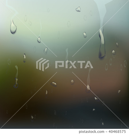 Wet Glass Vector. Wet Glass Vector. 40468575