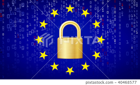 GDPR Background Vector.  40468577