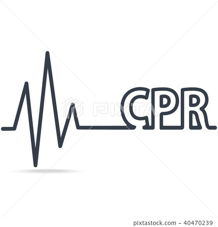 CPR, Cardiopulmonary resuscitationline icon 40470239