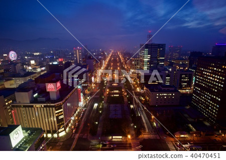 札幌的夜景 札幌的夜景 40470451