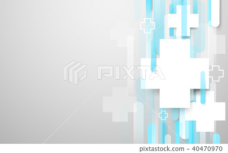 Medical cross sign and abstract rectangles. Medical cross sign and abstract rectangles. 40470970