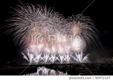 Atami sea fireworks display finale fireworks Atami sea fireworks display finale fireworks 40472107
