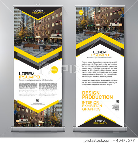 Business Roll Up. Standee Design. Banner Template. 40473577