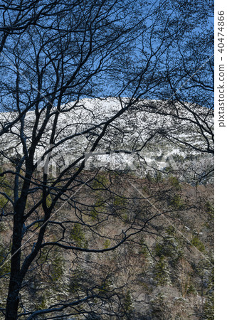 Temple of the Reclining Buddha seen from a mountain trail heading for the mountain 40474866