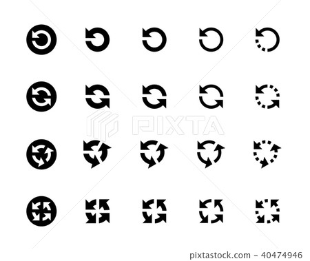 Refresh reload loop rotation icons 40474946