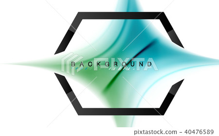 Swirl fluid flowing colors motion effect, holographic abstract background 40476589
