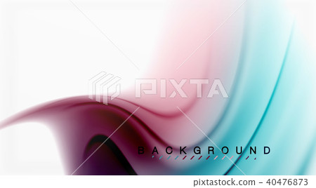 Swirl fluid flowing colors motion effect, holographic abstract background 40476873