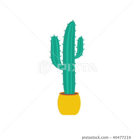 Cactus on the pot illustration 40477219