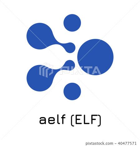 aelf (ELF). Vector illustration crypto coin icon aelf (ELF). Vector illustration crypto coin icon 40477571