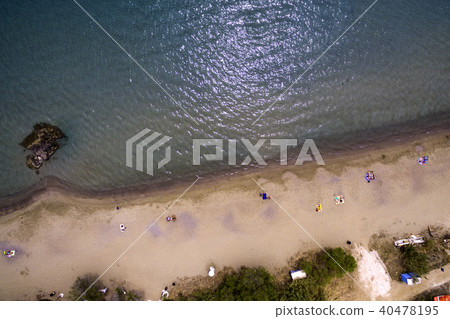 Panoramic aerial view of  the beach 40478195