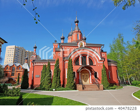 Trinity temple in Skhodnya, Russia Trinity temple in Skhodnya, Russia 40478228