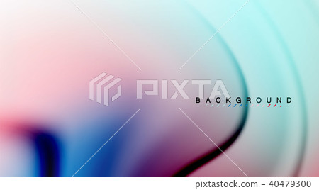 Swirl fluid flowing colors motion effect, holographic abstract background 40479300