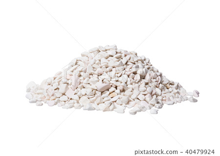 Pile of white natural rock. Pile of white natural rock. 40479924