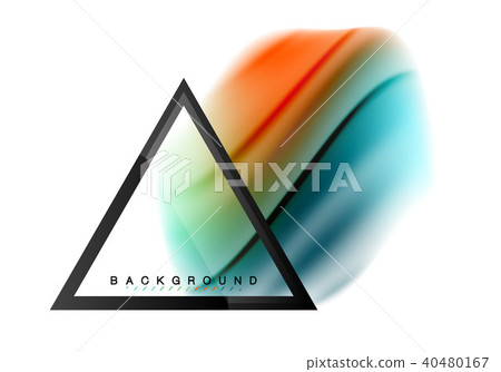 Swirl fluid flowing colors motion effect, holographic abstract background 40480167