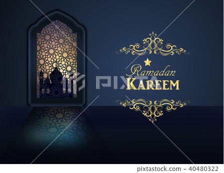 Ramadan Background mosque window Ramadan Background mosque window 40480322