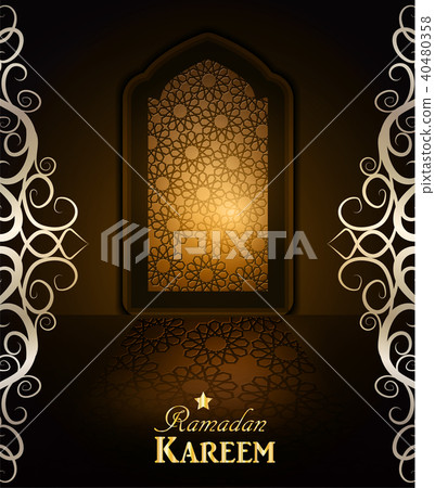 Ramadan Background mosque window Ramadan Background mosque window 40480358