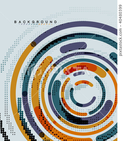 Circular lines, circles, geometric abstract background Circular lines, circles, geometric abstract background 40480399
