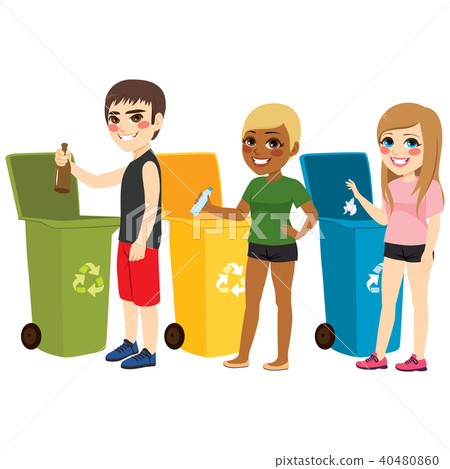 Recycling Waste Sorting - Stock Illustration [40480860] - PIXTA