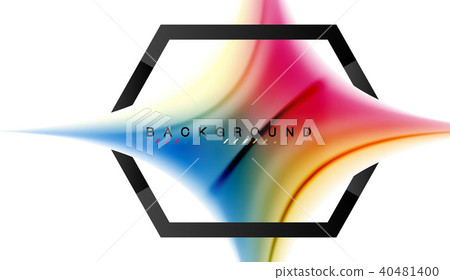 Swirl fluid flowing colors motion effect, holographic abstract background 40481400